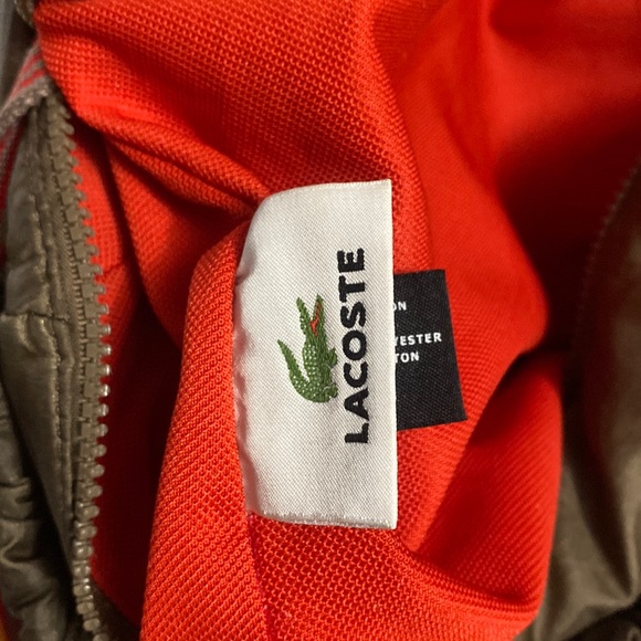 LaCoste button-up💯% cotton🐊pocket sz42+Hobo Bag  & keychain - Picture 6 of 17